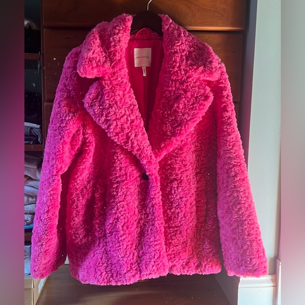 Anthropologie Alec Les Filles faux fur coat, Large